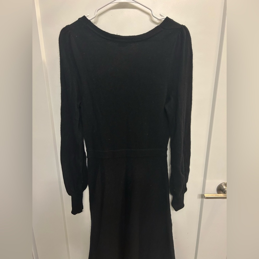 Boden Square Neck Alpaca Wool Blend Knit Long Sleeve Dress - Picture 7 of 10